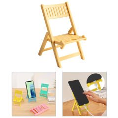 Microcase Mini Katlanır  Sandalye Tasarım  Telefon Standı  Dekoratif Tutucu-AL4925