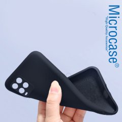 Microcase Xiaomi Mi 10 Lite CamPRO Serisi Kamera Korumalı Silikon Kılıf - Siyah