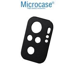Microcase Xiaomi Redmi Note 10 Kamera Lens Koruma Halkası - Kapalı Tasarım Siyah