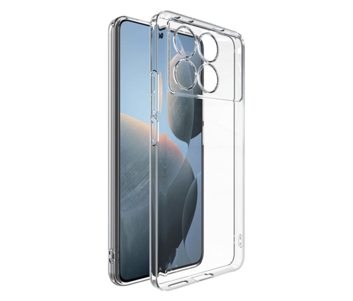 Microcase Poco X6 pro /Xiaomi Redmi K70E   Slim Serisi Soft TPU Silikon Kılıf - Şeffaf AL3324