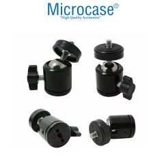 Microcase Tripod SLR Kamera için 360 Derece Dönebilen 1/4 Vida Metal Mafsal Aparatı - AL2983