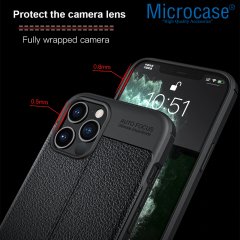 iPhone 12 Pro Leather Tpu Silikon Kılıf - Siyah