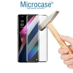 Microcase Vivo V23 5G Tam Kaplayan Kavisli Tempered Cam - Siyah