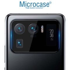 Microcase Xiaomi Mi 11 Ultra Kamera Lens Koruma Halkası - Kapalı Tasarım Siyah