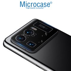 Microcase Xiaomi Mi 11 Ultra Kamera Lens Koruma Halkası - Kapalı Tasarım Siyah