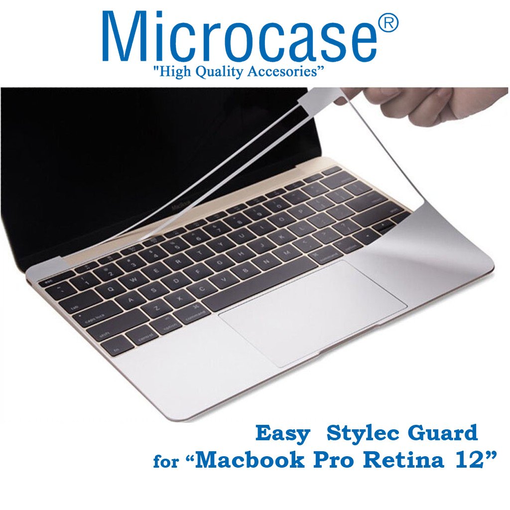 Microcase Macbook Pro Retina 12 Easy Stylec Koruma Sticker Folyo