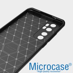 Xiaomi Mi 10T Pro Brushed Carbon Fiber Silikon Kılıf