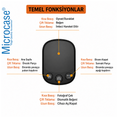 Microcase Parmak Mouse Bluetooth Dokunmatik Touchpad Mouse Uzaktan Kumanda Siyah AL5785