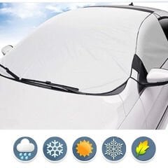 Microcase Buzlanma Önleyici Araba Cam Üstü Kar Örtüsü Su Geçirmez Ön Ve Yan Cam Koruma Kumaş Branda -  AL3116