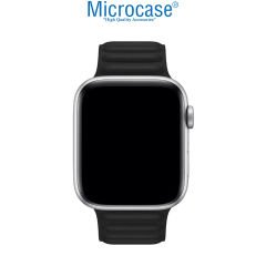 Microcase Apple Watch 8 45 mm Uyumlu Mıknatıslı Deri Kordon Kayış - KY24-2