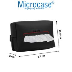 Microcase Oto Araç İçi Çek-Al Mendil Kılıfı Askılığı -Siyah AL4410