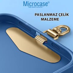 Microcase  360 Döner Başlıklı Telefon  İp Askılıklar için Paslanmaz Çelik   Tutacak Bağlantı Parçası-AL4927 Gümüş