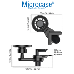 Microcase Masaüstü Ayarlanabilir Manyetik Başlıklı Dönerli Telefon Tutucu - AL5763