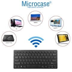Microcase iPad Air 2 için Bluetooth Kablosuz Tablet Klavyesi + Tablet Tutucu Stand