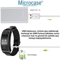 Microcase 2 Pin 2.84 mm Konnektör Akıllı Saatler için Manyetik Şarj Kablosu - AL2747