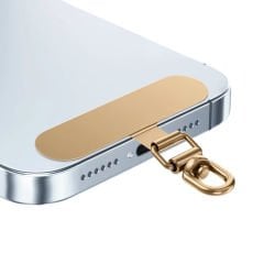 Microcase  360 Döner Başlıklı Telefon  İp Askılıklar için Paslanmaz Çelik   Tutacak Bağlantı Parçası-AL4926