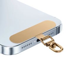 Microcase  360 Döner Başlıklı Telefon  İp Askılıklar için Paslanmaz Çelik   Tutacak Bağlantı Parçası-AL4926