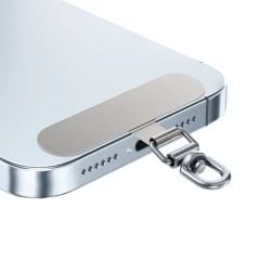Microcase  360 Döner Başlıklı Telefon  İp Askılıklar için Paslanmaz Çelik   Tutacak Bağlantı Parçası-AL4926