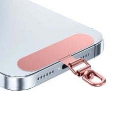 Microcase  360 Döner Başlıklı Telefon  İp Askılıklar için Paslanmaz Çelik   Tutacak Bağlantı Parçası-AL4926