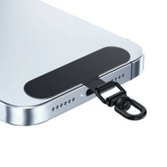 Microcase  360 Döner Başlıklı Telefon  İp Askılıklar için Paslanmaz Çelik   Tutacak Bağlantı Parçası-AL4926