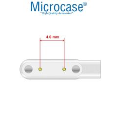 Microcase 2 Pin 4.0 mm Konnektör Akıllı Saatler için Manyetik Şarj Kablosu - AL2748