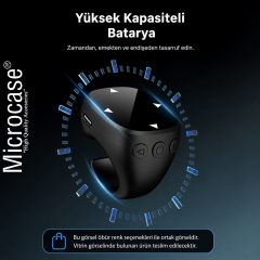 Bluetooth Kumandalı Uzaktan Kontrol TikTok Kaydırma Kamera ve Sayfa Çevirme Özellikli Yüzük Siyah AL5767