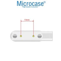 Microcase 2 Pin 7.6 mm Konnektör Akıllı Saatler için Manyetik Şarj Kablosu - AL2749