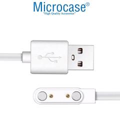 Microcase 2 Pin 7.6 mm Konnektör Akıllı Saatler için Manyetik Şarj Kablosu - AL2749