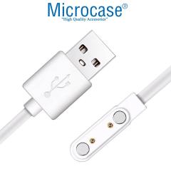 Microcase 2 Pin 7.6 mm Konnektör Akıllı Saatler için Manyetik Şarj Kablosu - AL2749