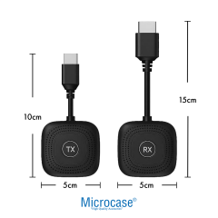 Microcase Kablosuz HDMI Verici Alıcı Kiti / 1080P 60Hz Görüntü Aktarımı / TV, Projeksiyon, Notebook, PC ile Uyumlu - S1 HDMI - AL5761