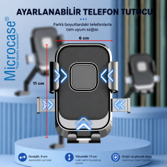 Microcase Universal Motosiklet Bisiklet için Şok Emici Güvenli Kilitleme Sistemli Telefon Tutucu AL5744
