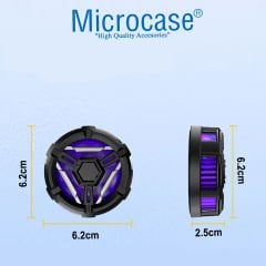 Microcase  S10 Manyetik RGB Işıklı Hızlı Soğutma Sessiz  Taşınabilir  Cep Telefonu Soğutucu Fan - AL4409