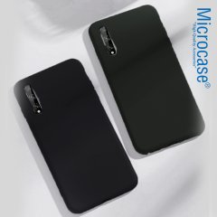 Microcase Huawei P Smart S - Y8p Elektrocase Serisi Kamera Korumalı Silikon Kılıf - Siyah