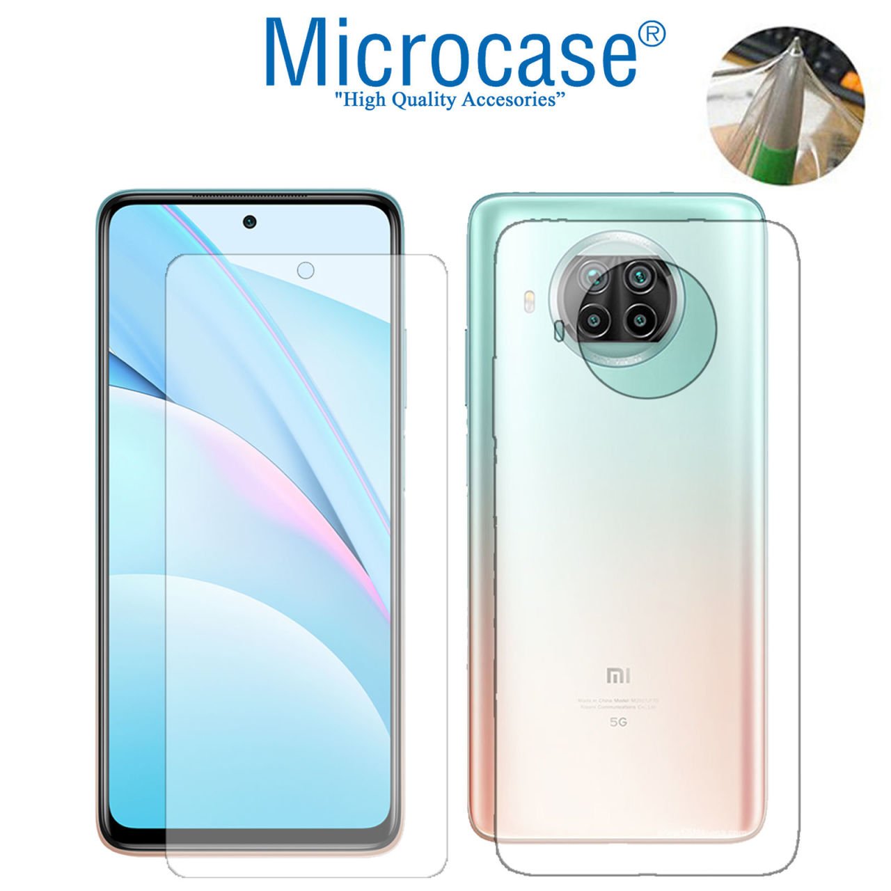 Microcase Xiaomi Mi 10i - Mi 10T Lite Full Ön Arka Kaplama TPU Soft Koruma Filmi