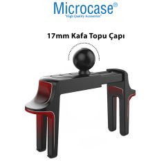 Microcase Yuvarlak Tasarım Izgaralıklar için Telefon Tutucu Parçası 17mm-AL4930