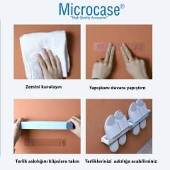 Microcase Yapışkanlı Terlik  Askılığı Çok Fonksiyonlu Portatif Terlik Havlu Rafı-AL4932 1 Adet