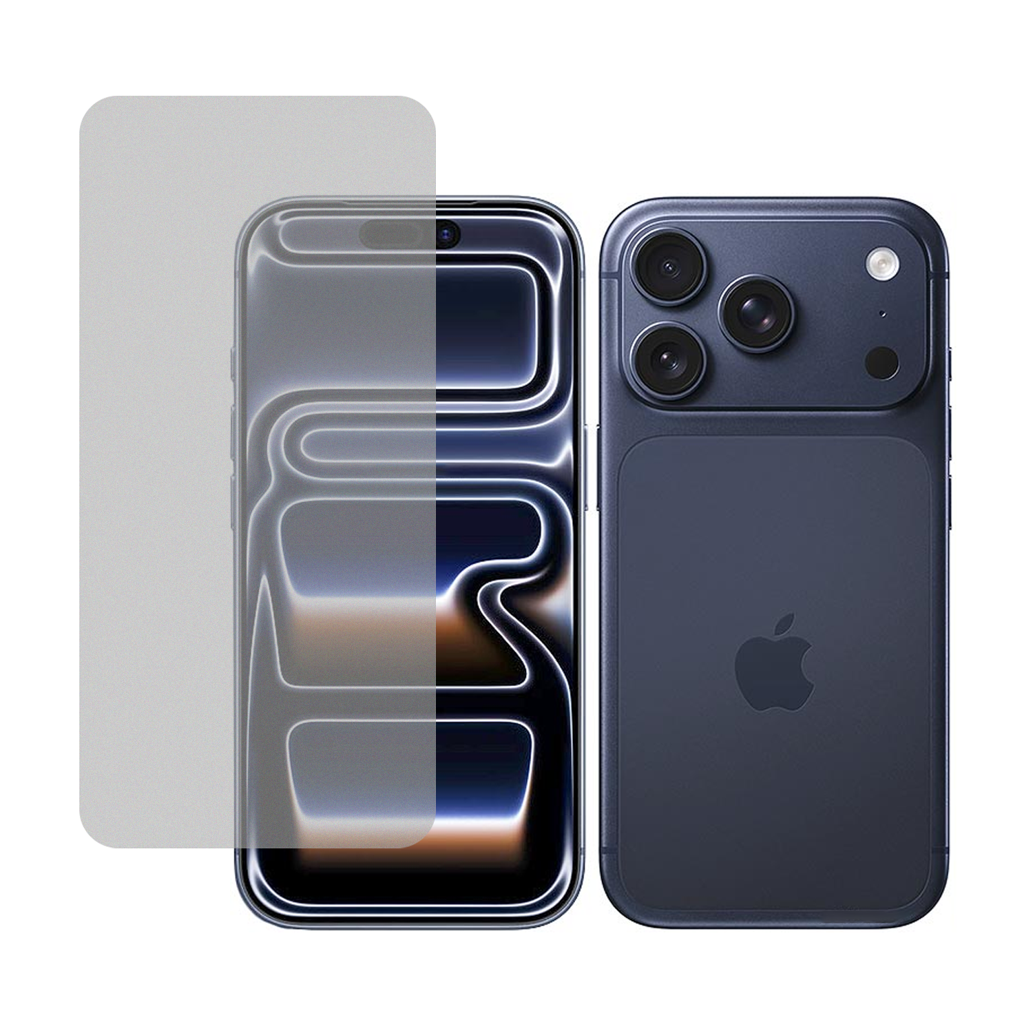 Microcase Iphone 17 Pro Tam Kaplayan Çerçeveli Mat Cam Koruma - AL3124