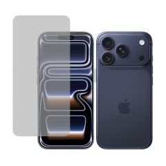 Microcase Iphone 17 Pro Tam Kaplayan Çerçeveli Mat Cam Koruma - AL3124