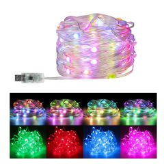 Microcase 10m Kumandalı RGB Led Şerit Sese Müziğe Duyarlı Su Geçirmez Telefon Kontrollü Bluetooth-AL4397