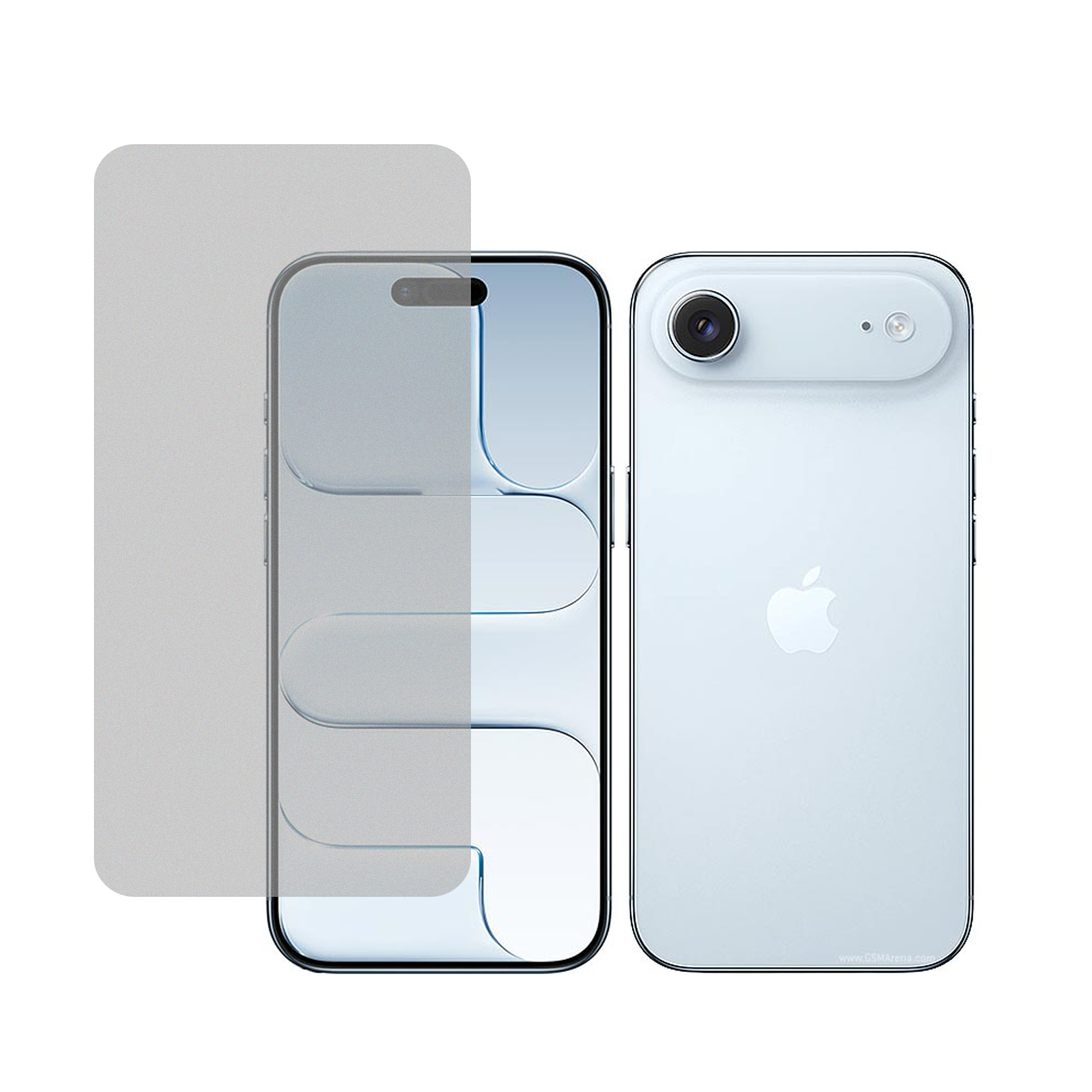 Microcase Iphone 17 Air Tam Kaplayan Çerçeveli Mat Cam Koruma - AL3124