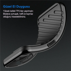 Microcase Samsung S24 Thunder Serisi Darbeye Dayanıklı Silikon Kılıf - Siyah AL3421