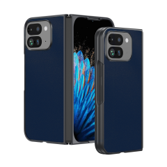 Microcase Google Pixel 11 Pro FOLD için Deri Desenli Plastik Koruma Kılıf - AL3156