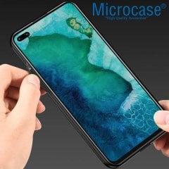 Microcase Huawei P40 Pro Fabrik Serisi Kumaş ve Deri Desen Kılıf - Gri