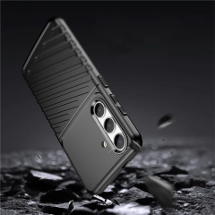 Microcase Samsung S24 Plus Thunder Serisi Darbeye Dayanıklı Silikon Kılıf - Siyah AL3421