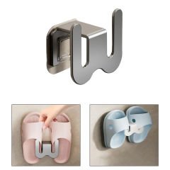 Microcase  Duvara Monte Yapışkanlı Metal Terlik Askılığı Çok Fonksiyonlu Portatif Askılık - AL4933 1 Adet