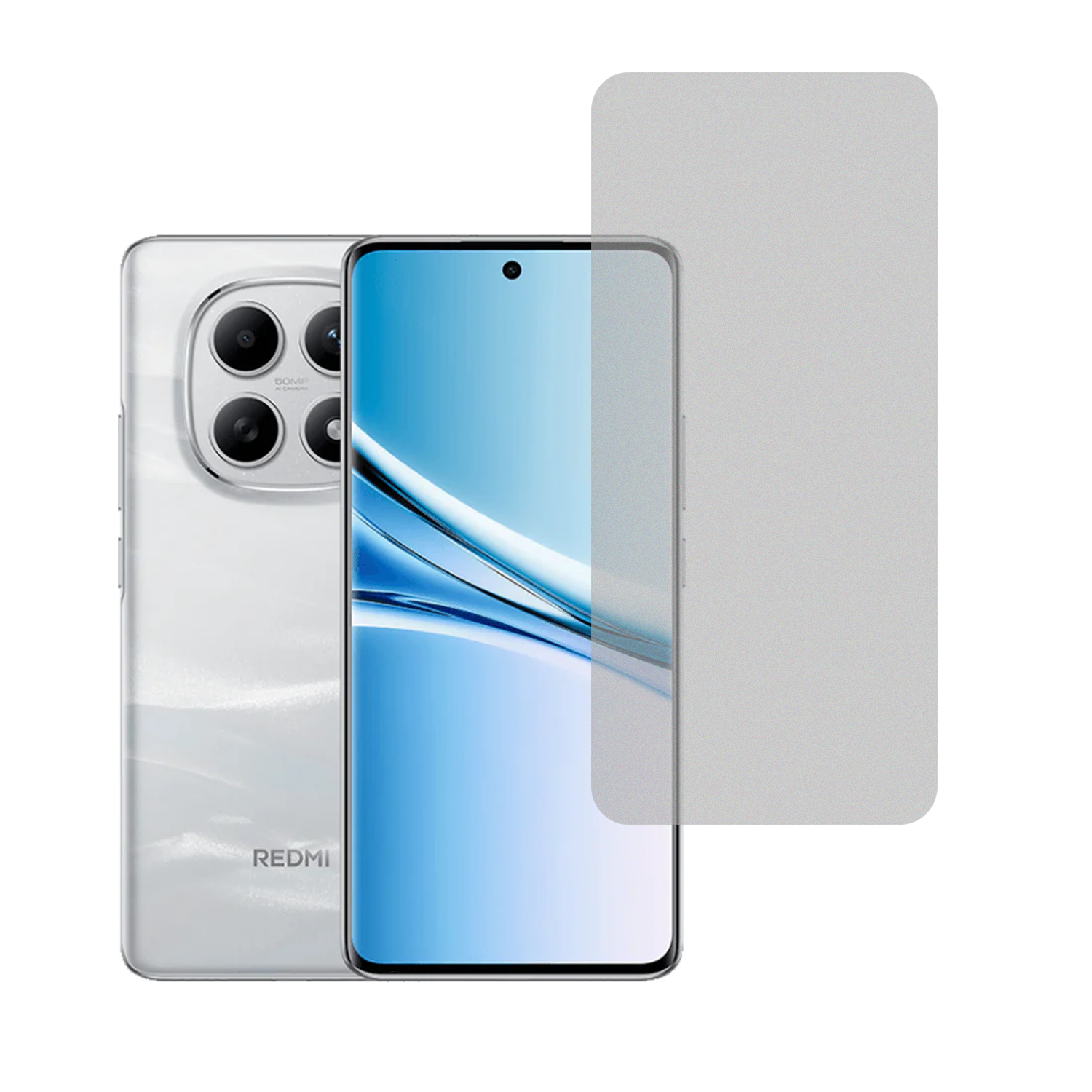 Microcase Xiaomi Redmi Note 15 Tam Kaplayan Çerçeveli Mat Cam Koruma - AL3124