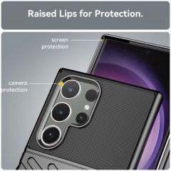 Microcase Samsung S24 Ultra  Thunder Serisi Darbeye Dayanıklı Silikon Kılıf - Siyah AL3421