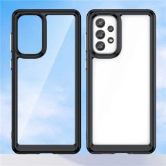 Microcase Samsung Galaxy A73 5G Shield Serisi Darbeye Dayanıklı Yarı Esnek Plastik TPU Kılıf - AL8100