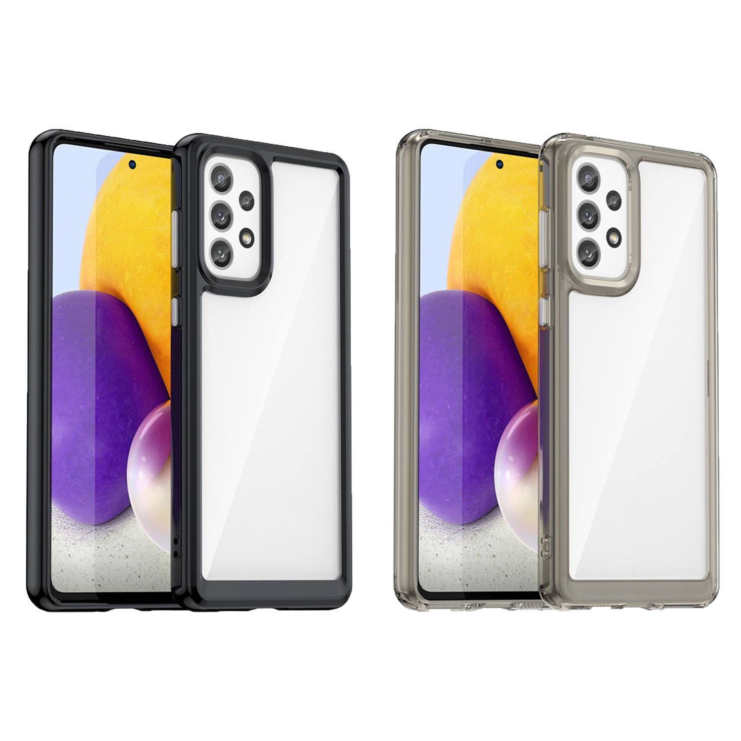 Microcase Samsung Galaxy A73 5G Shield Serisi Darbeye Dayanıklı Yarı Esnek Plastik TPU Kılıf - AL8100