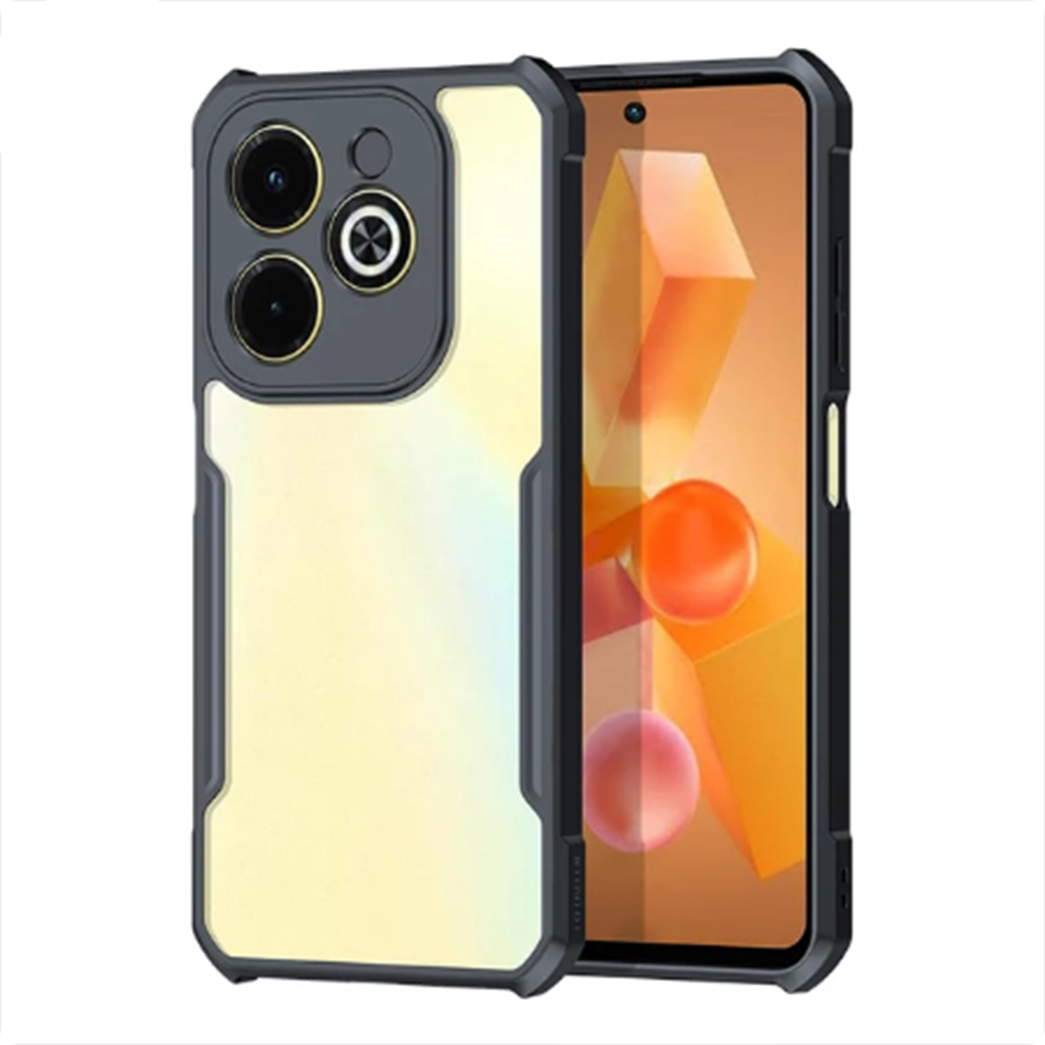 Microcase Infinix Hot 40i   ile uyumlu Airbag Serisi Darbeye Dayanıklı Köşe Korumalı Tpu Kılıf - AL3370